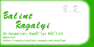 balint ragalyi business card